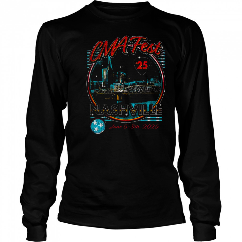 CMA Fest Nashville 2025 Skyline Shirt Long Sleeved