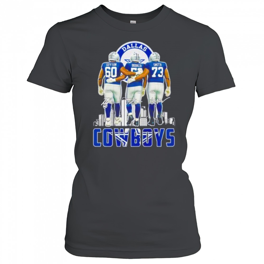 Dallas Cowboys Guyton Booker Smith signatures shirt Women's T-shirt