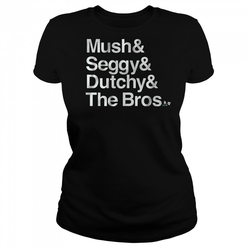 Dallas Stars Hockey Mush and Seggy and Dutchy and The Bros t-shirt Women's T-shirt