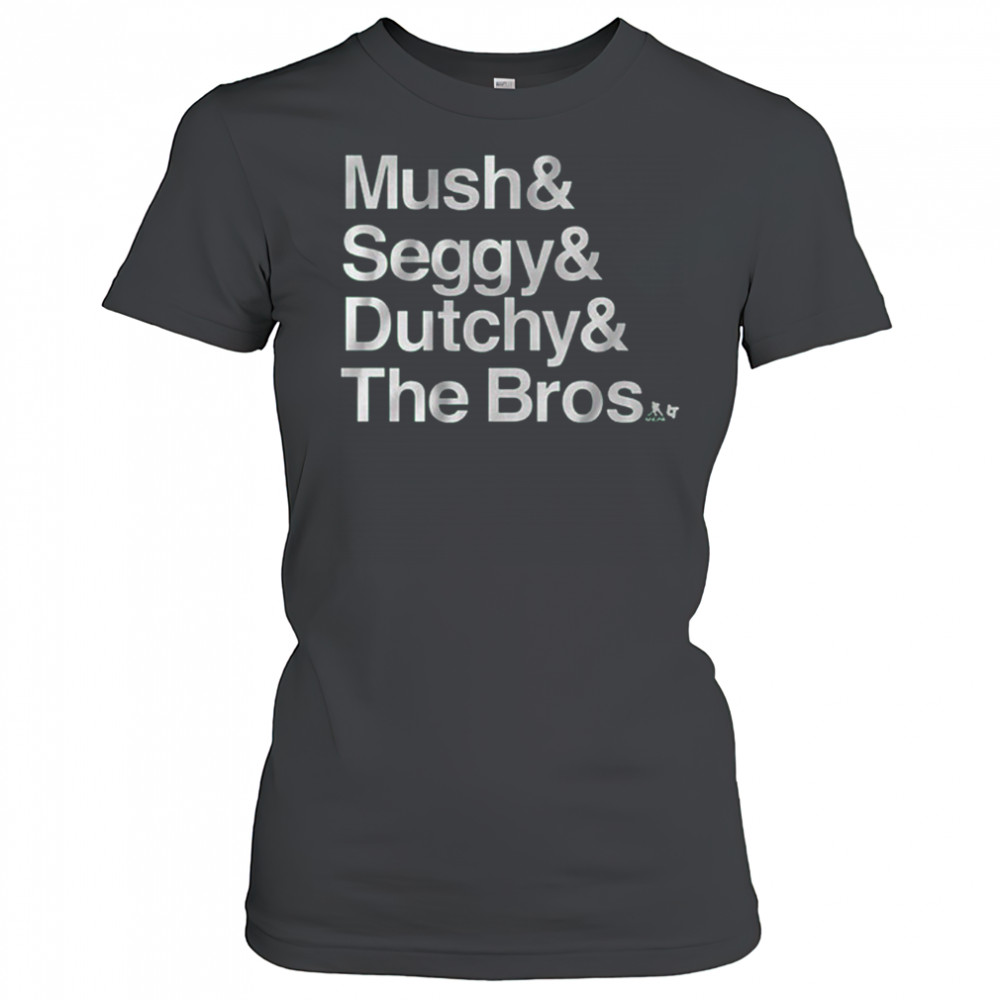 Dallas Stars Hockey Mush and Seggy and Dutchy and The Bros t-shirt Women's T-shirt
