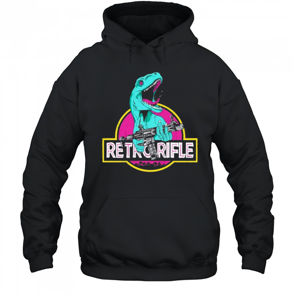 Dinosaur Retro Rifle T-shirt Hoodie