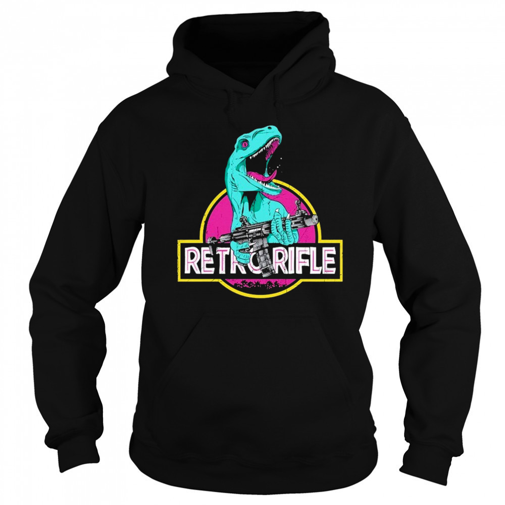 Dinosaur Retro Rifle T-shirt Sweatshirt