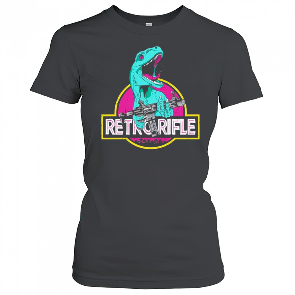 Dinosaur Retro Rifle T-shirt Women's T-shirt