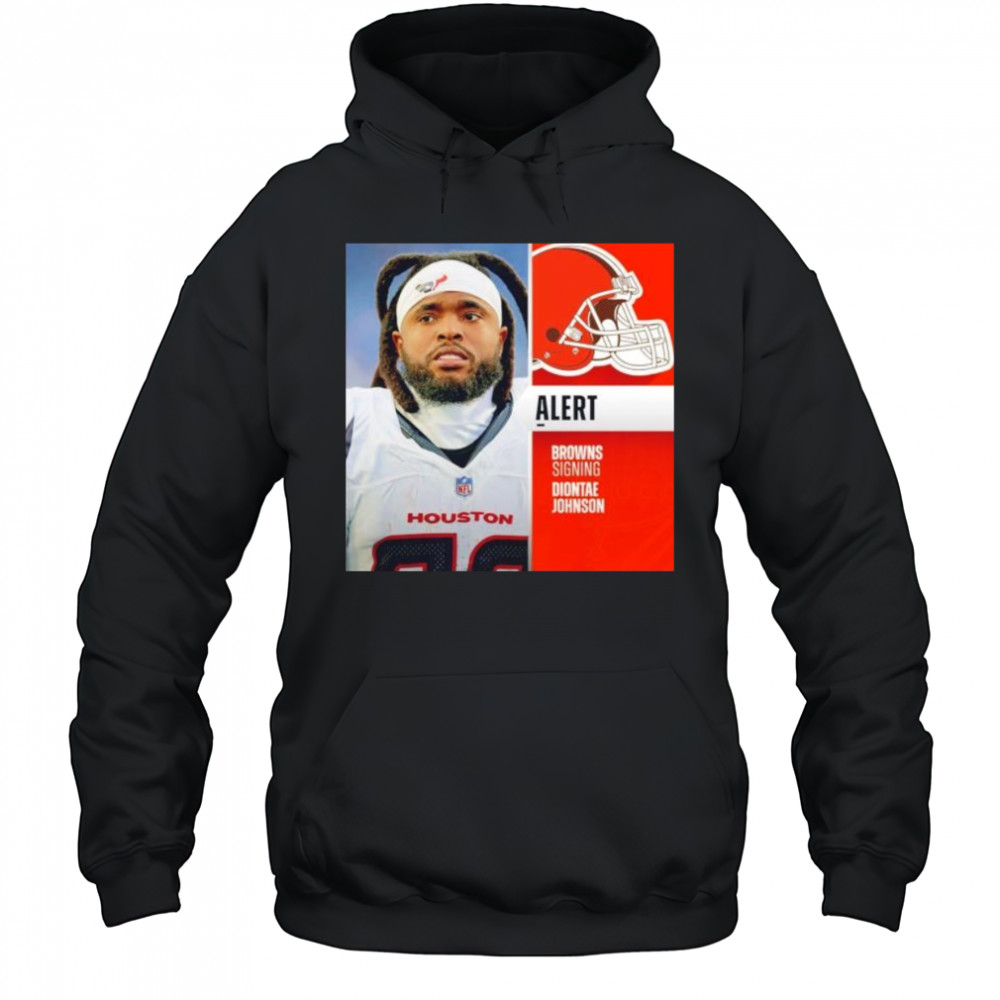 Diontae Johnson alert Cleveland Browns shirt Hoodie