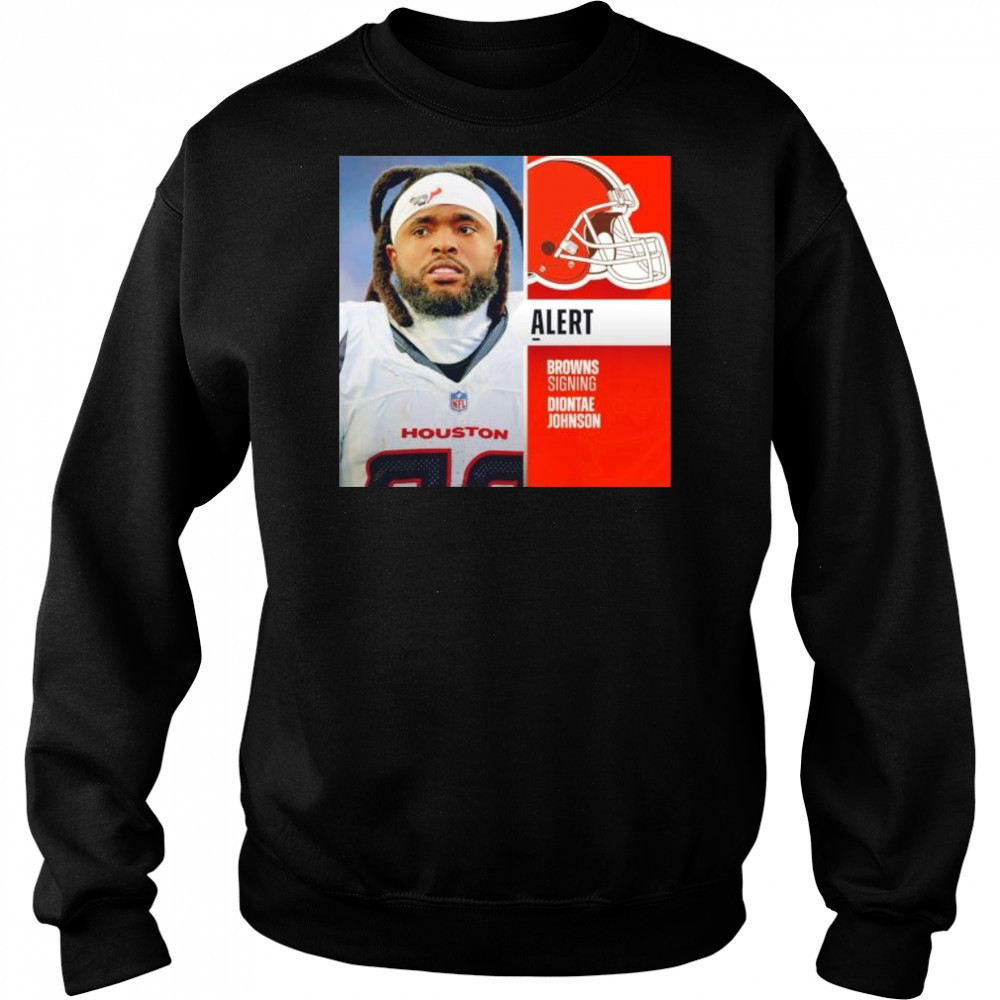 Diontae Johnson alert Cleveland Browns shirt Hoodie