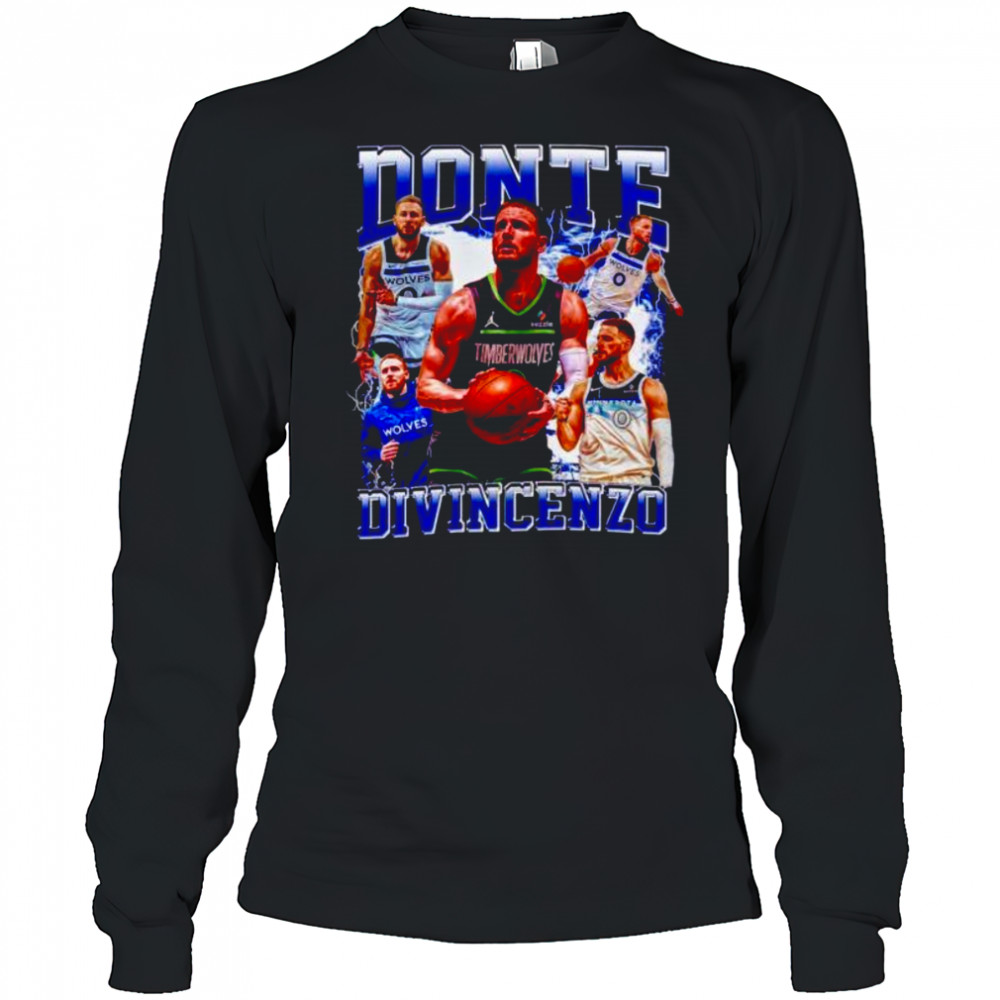 Donte Divincenzo Minnesota Timberwolves Basketball vintage graphic shirt Long Sleeved