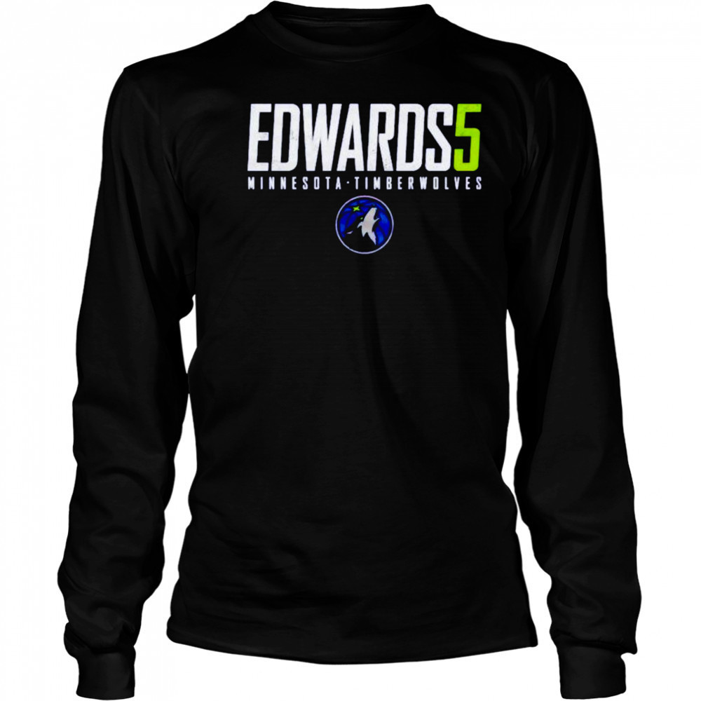 Edwards 5 Anthony Edwards Minnesota Timberwolves shirt Long Sleeved