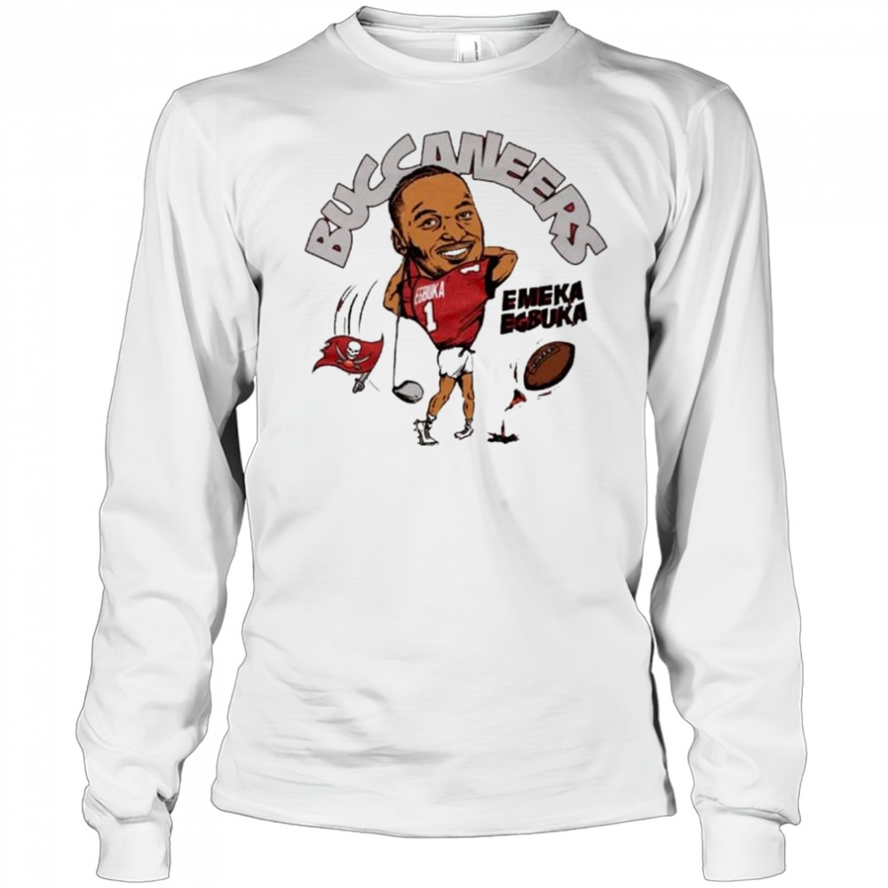 Emeka Egbuka Tampa Bay Buccaneers caricature t-shirt Long Sleeved