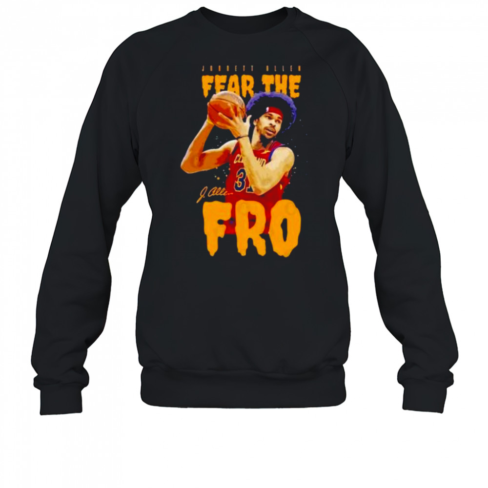 Fear the fro Jarrett Allen Cleveland Cavaliers signature shirt Sweatshirt