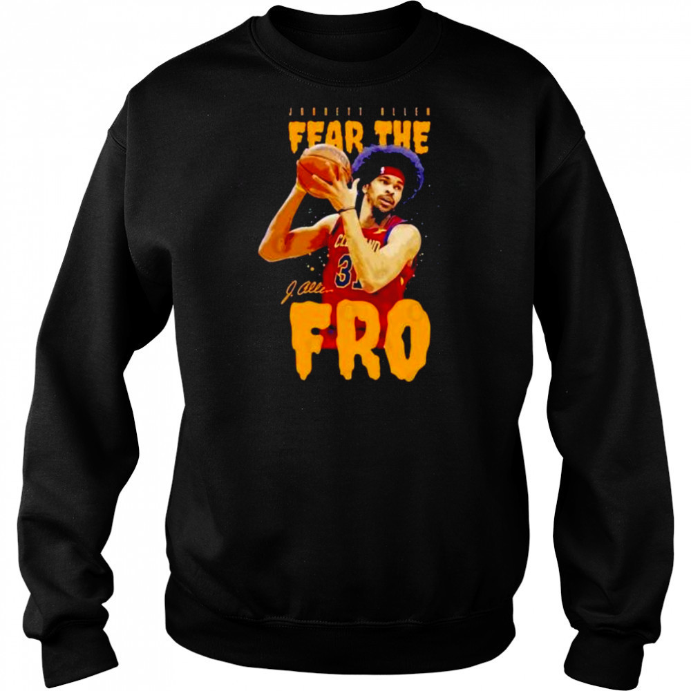 Fear the fro Jarrett Allen Cleveland Cavaliers signature shirt Hoodie