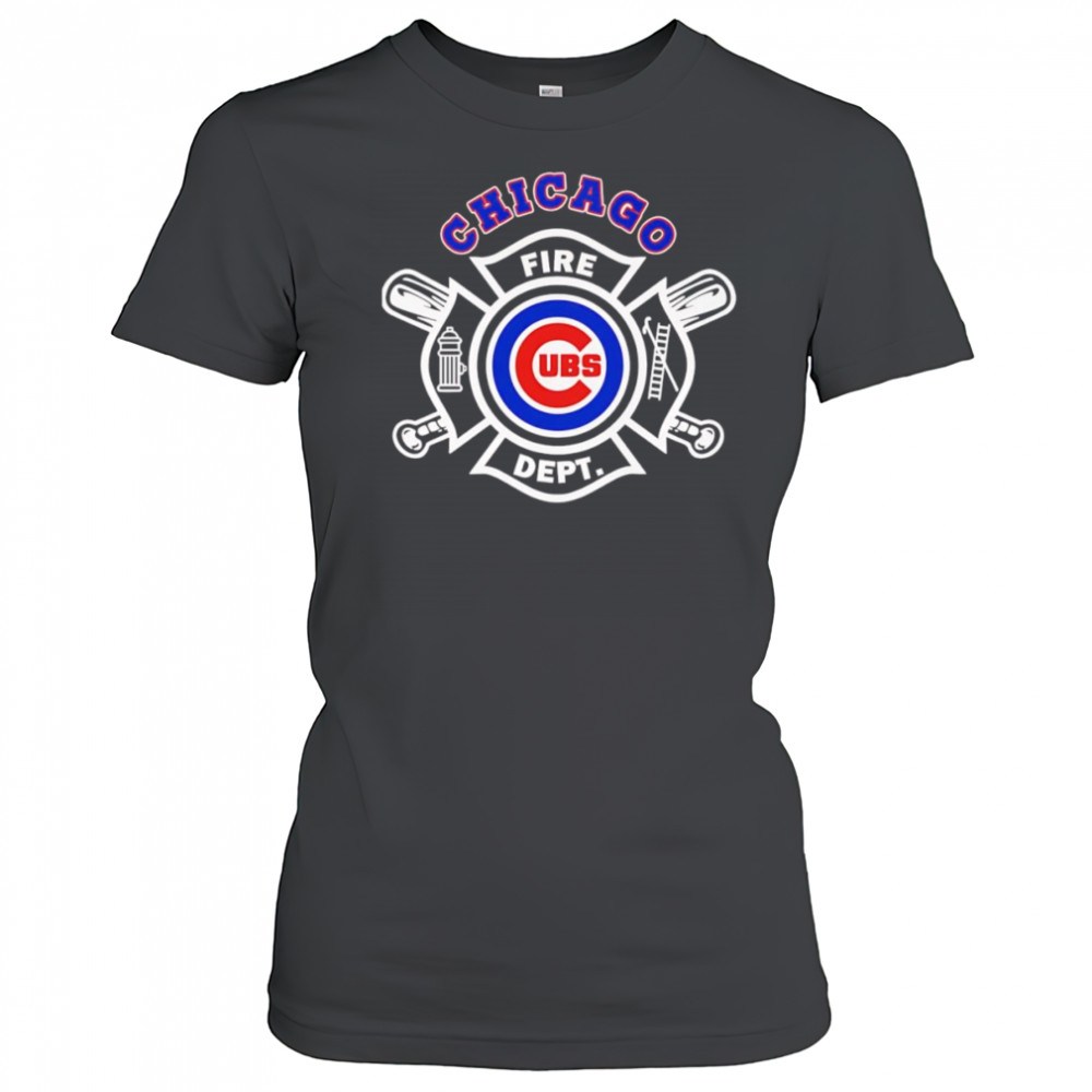 Fire dept Chicago Cubs baseball shirt Women's T-shirt