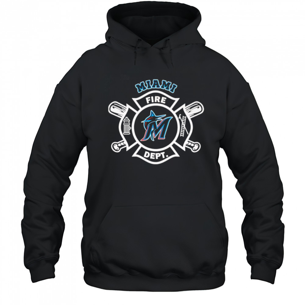 Fire dept Miami Marlins baseball shirt Hoodie