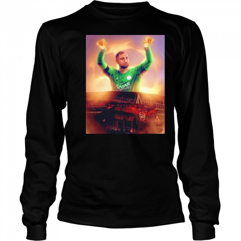 Gianluigi Donnarumma came up big in north London Paris Saint Germain FC shirt Long Sleeved