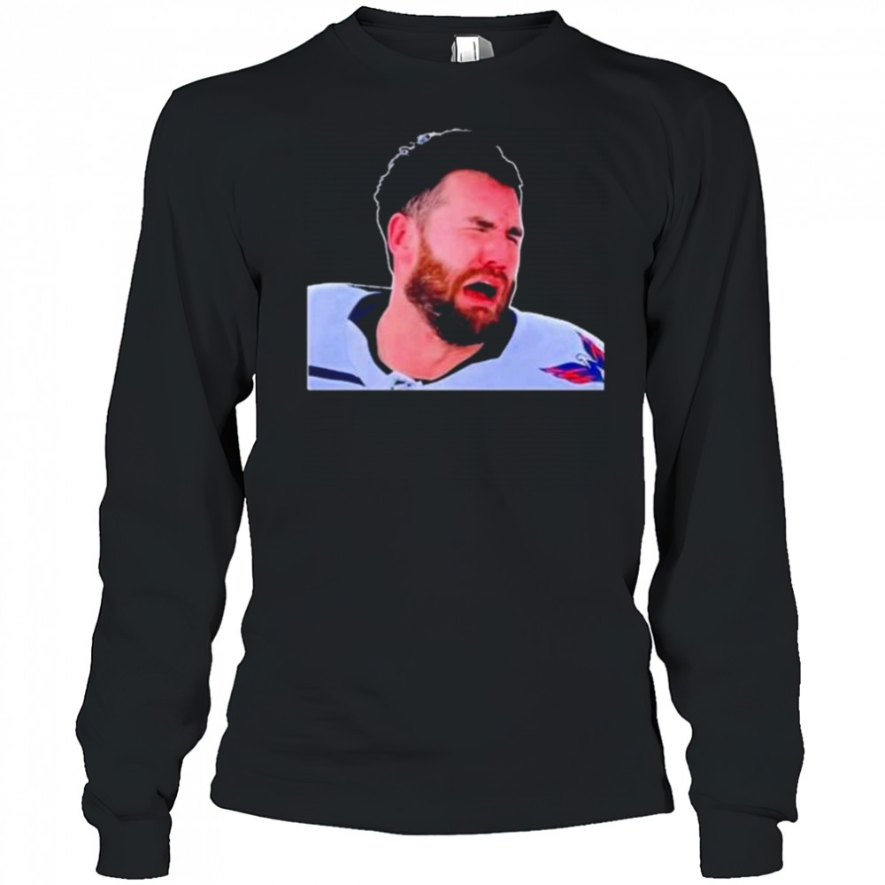 Grant Paulsen Wearing Tom Wilson Crying t-shirt Long Sleeved