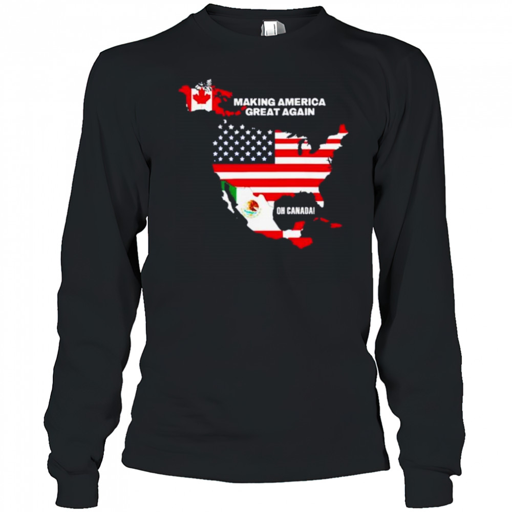 Gulf of America make America great again shirt Long Sleeved