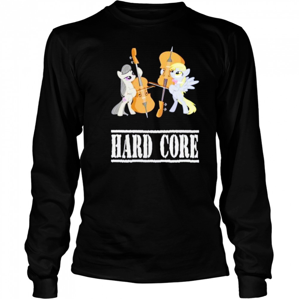 Hard core unicorn shirt Long Sleeved