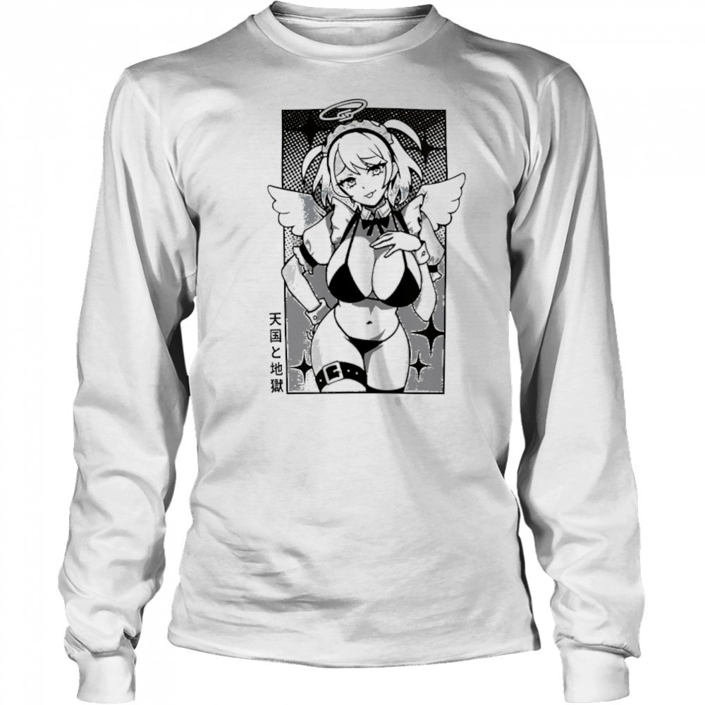 Heaven And Hell Waifu T-shirt Long Sleeved