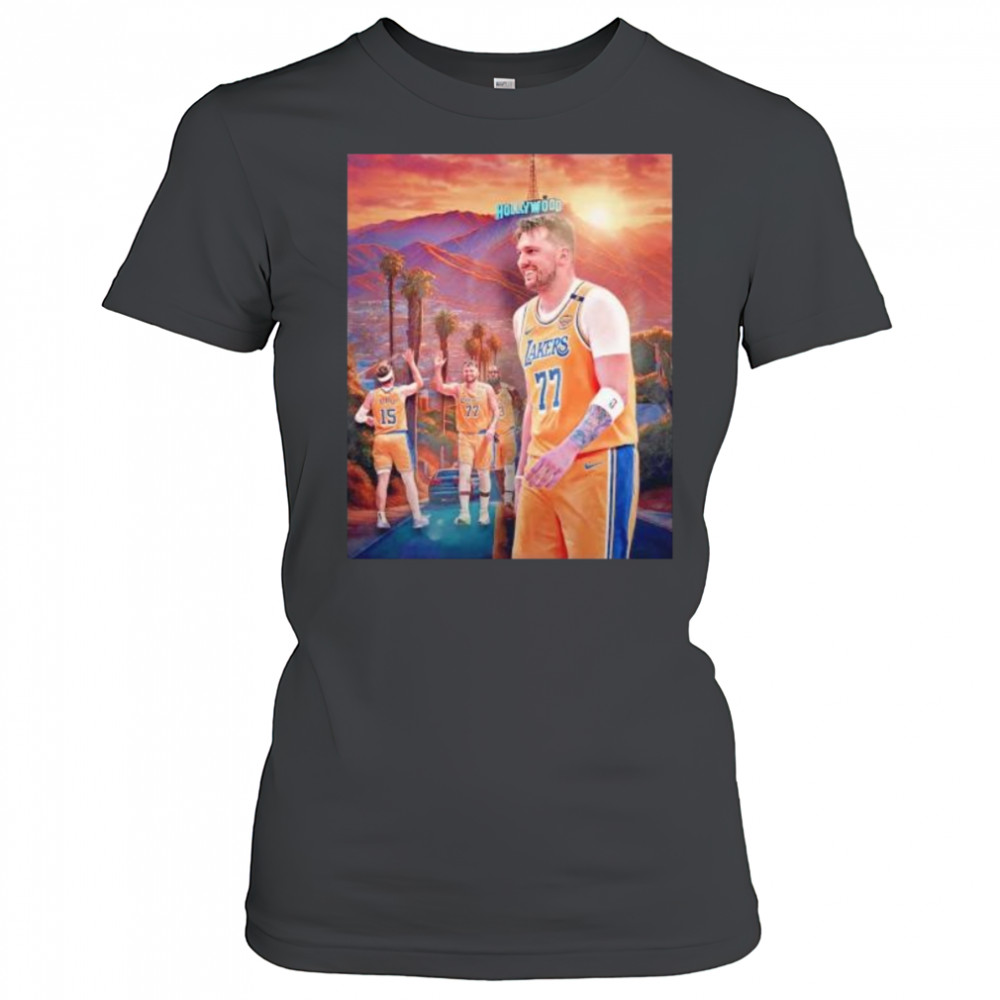 Hollywood Luka Doncic LA Lakers biggest trade in NBA history shirt Women's T-shirt