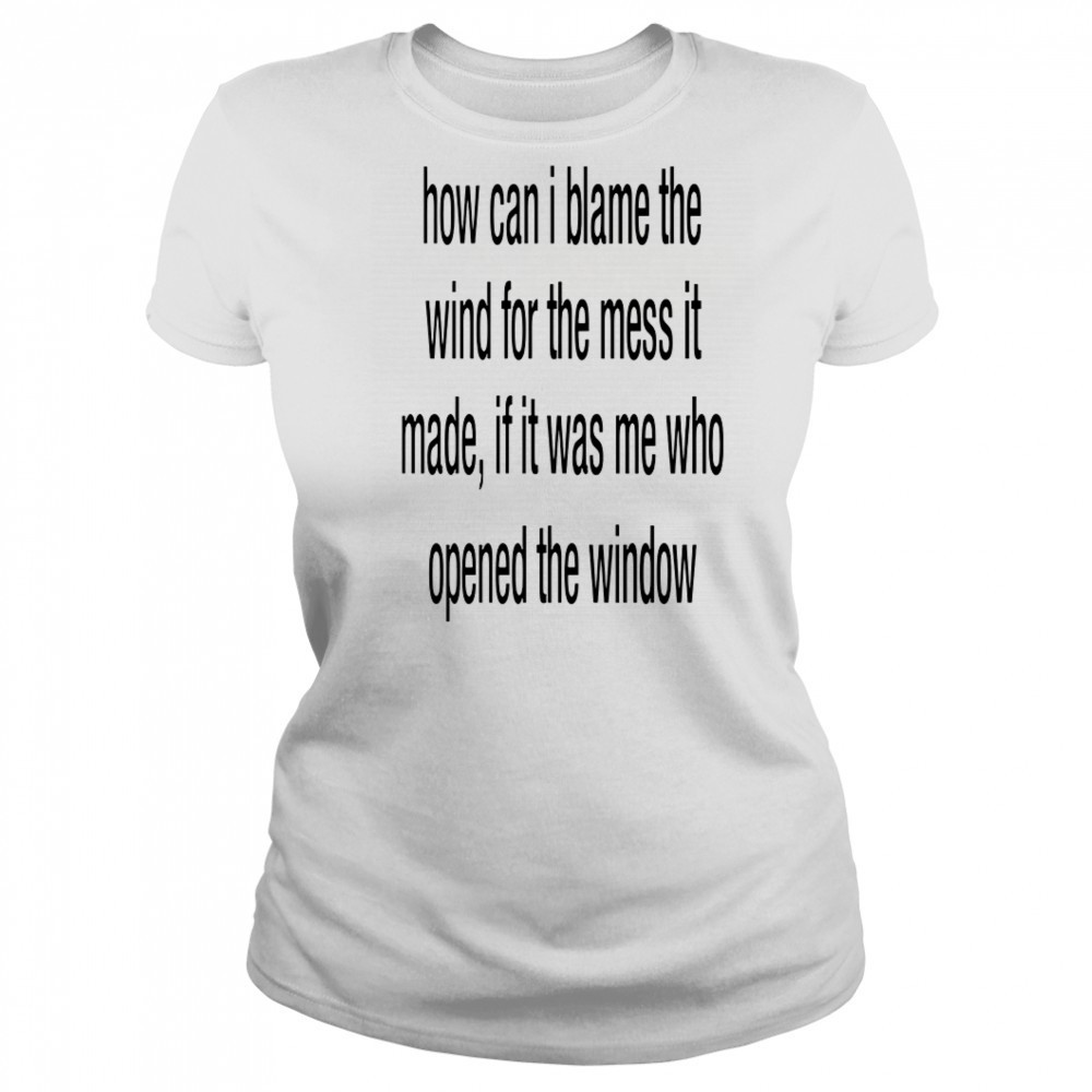 How can i blame the wind for the mess it made shirt Women's T-shirt