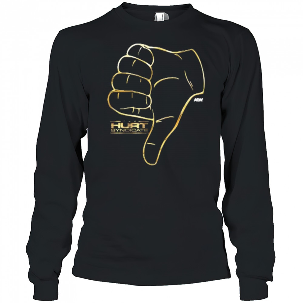 Hurt Syndicate – Thumbs Down AEW t-shirt Long Sleeved