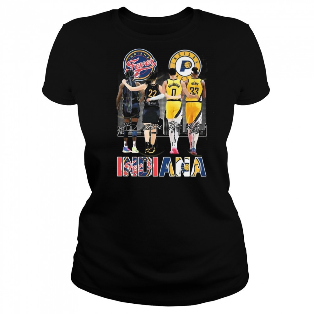 Indiana Fever x Indiana Pacers Signatures 2025 Shirt Women's T-shirt