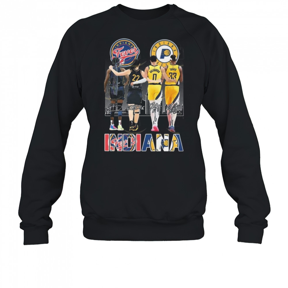 Indiana Fever x Indiana Pacers Signatures 2025 Shirt Sweatshirt