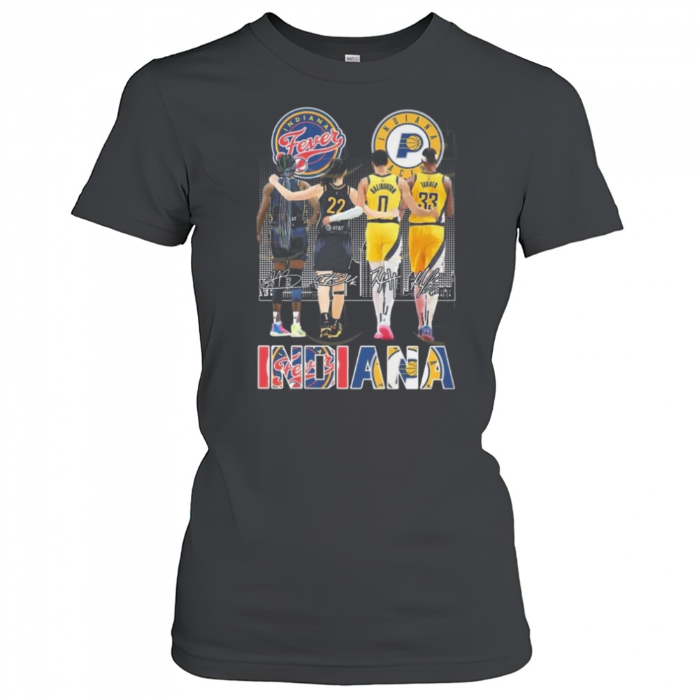 Indiana Fever x Indiana Pacers Signatures 2025 Shirt Women's T-shirt