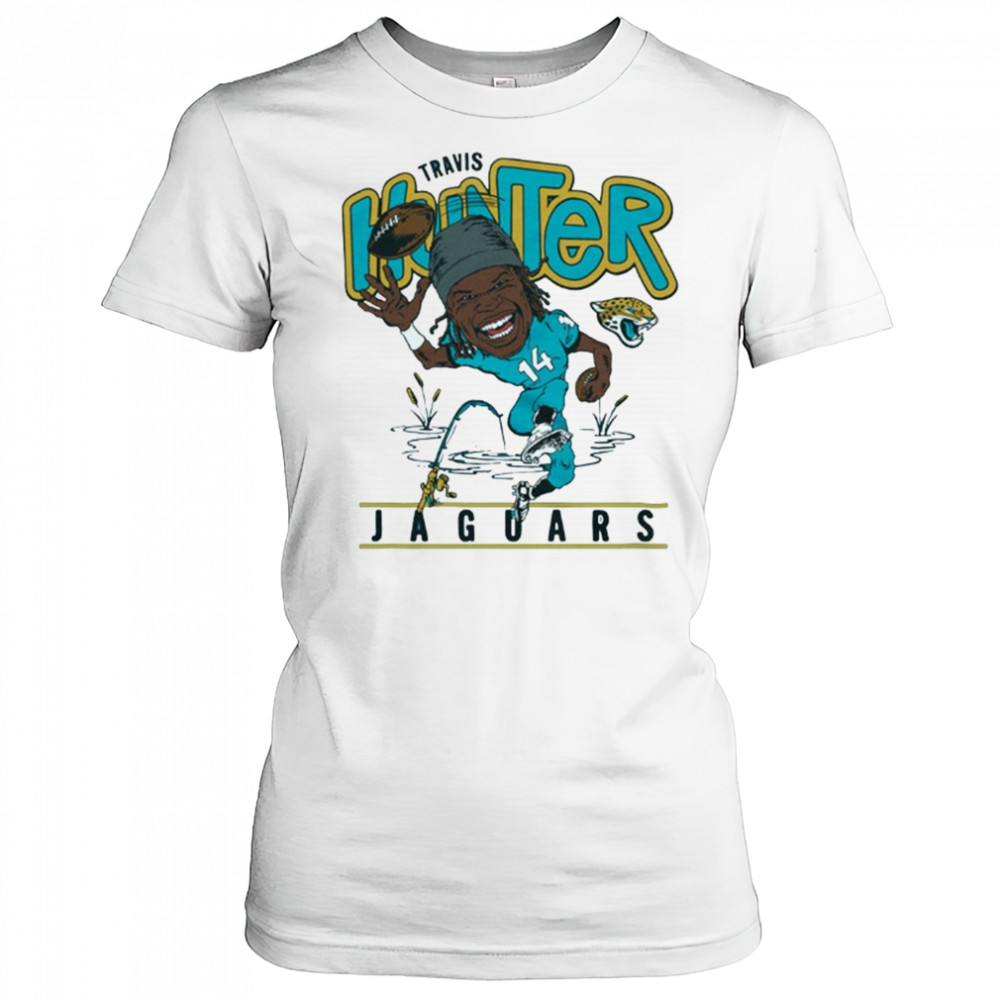 Jacksonville Jaguars NFL Football Travis Hunter Caricature 2025 t-shirt Women's T-shirt