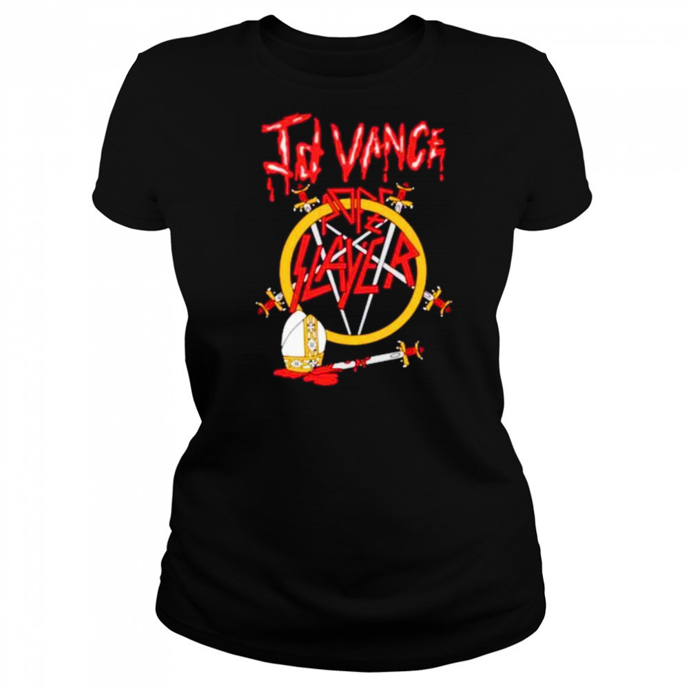 JD Vance pope slayer band swords shirt Women's T-shirt