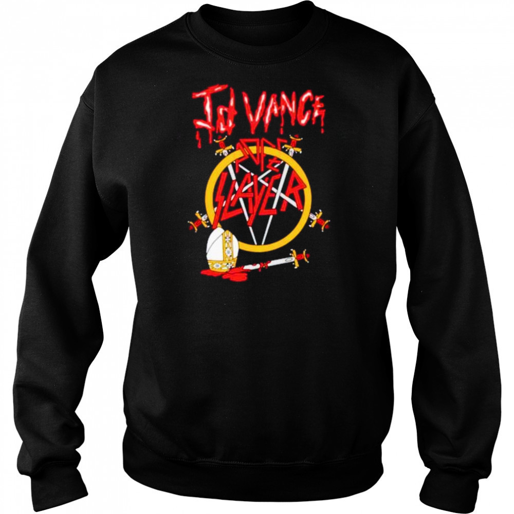 JD Vance pope slayer band swords shirt Hoodie