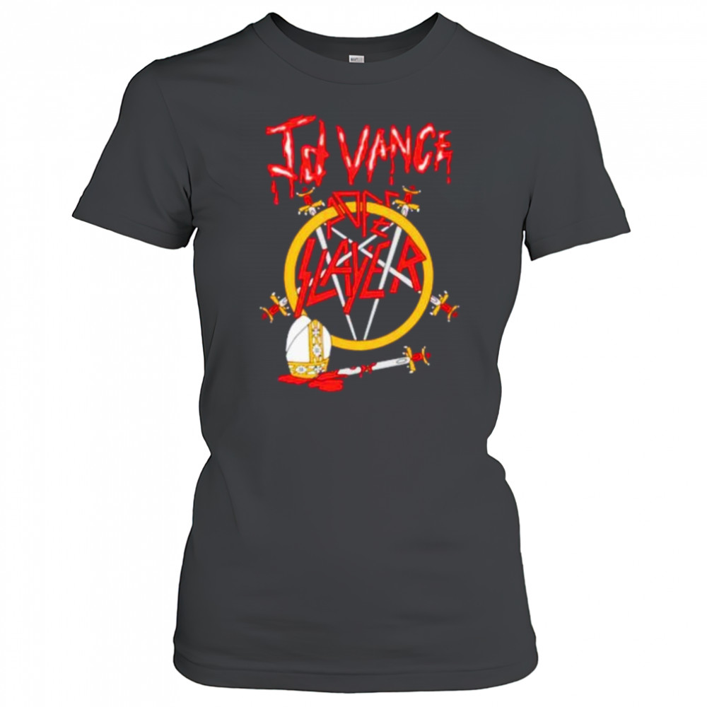 JD Vance pope slayer band swords shirt Women's T-shirt