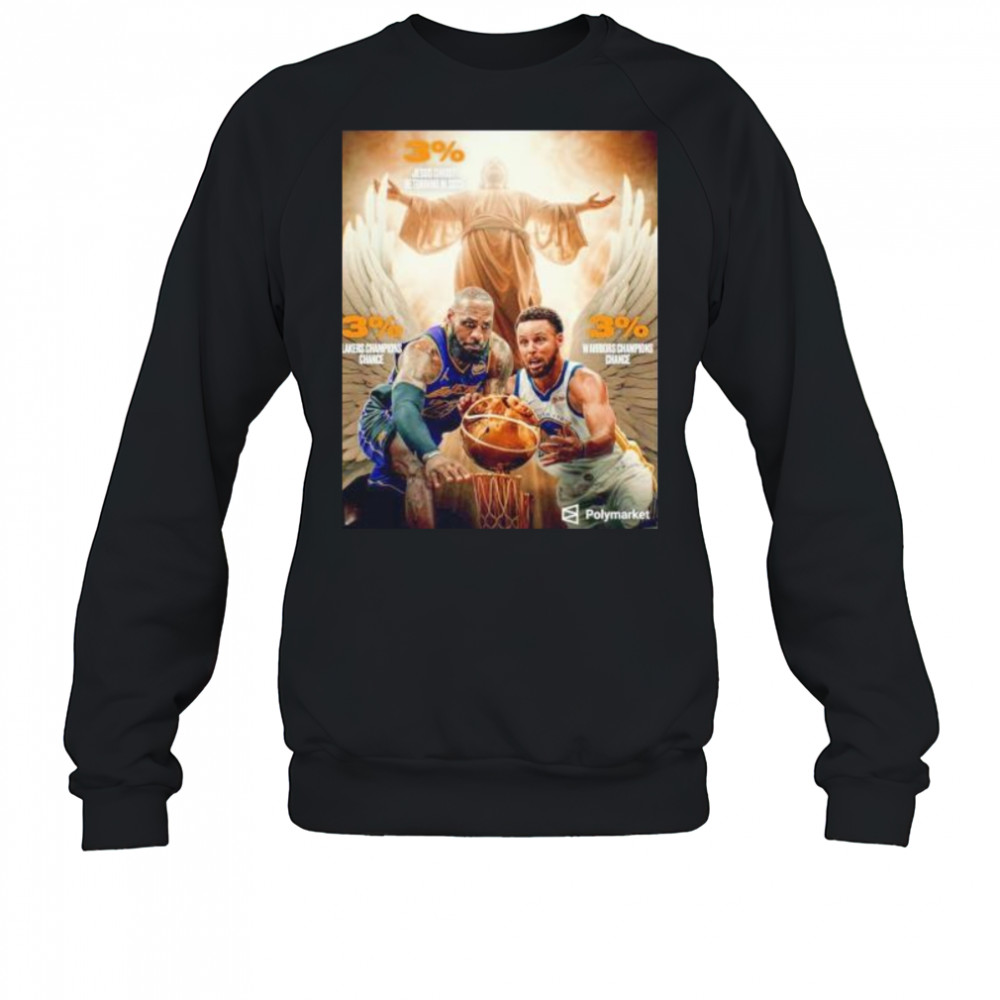 Jesus Chirist returning in 2025 Lakers and Warriors 3% shirt Sweatshirt