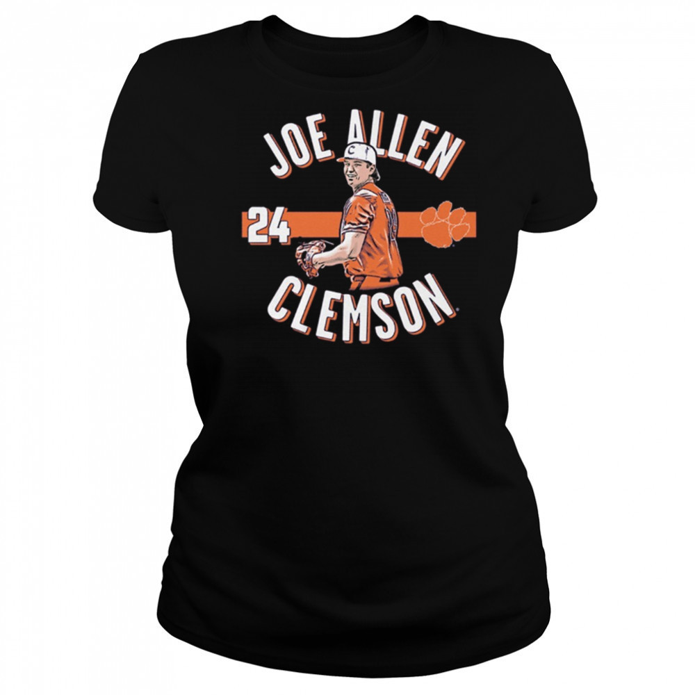 Joe Allen 24 Clemson Tigers Baseball NCAA Division I Illustrated t-shirt Women's T-shirt