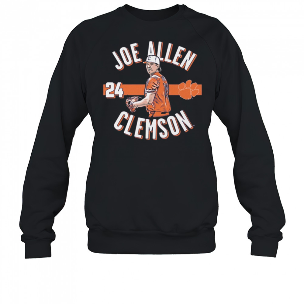 Joe Allen 24 Clemson Tigers Baseball NCAA Division I Illustrated t-shirt Sweatshirt