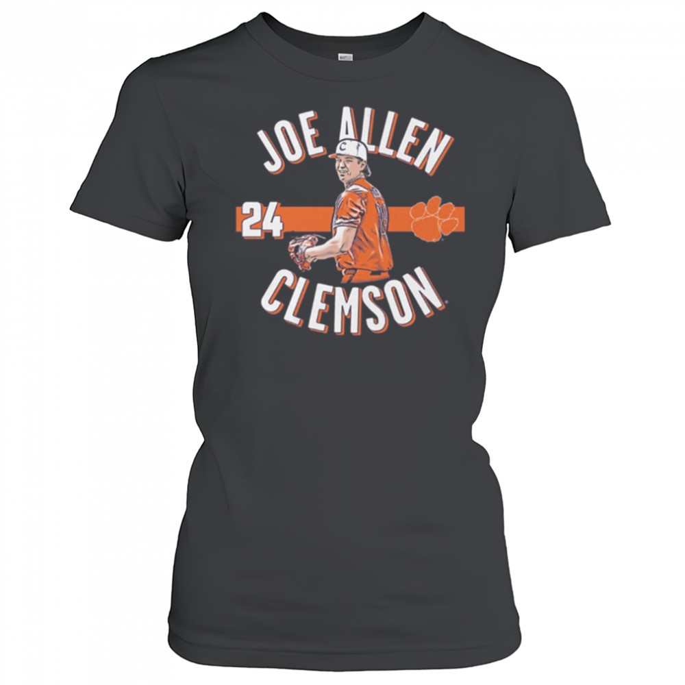 Joe Allen 24 Clemson Tigers Baseball NCAA Division I Illustrated t-shirt Women's T-shirt
