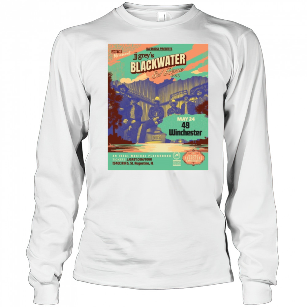 Join The Movement JJ Grey’s Blackwater Sol Revue May 24-25 2025 Winchester Poster t-shirt Long Sleeved