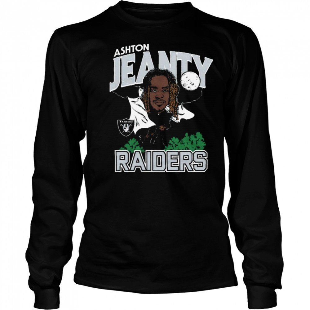 Las Vegas Raiders NFL Football Ashton Jeanty Caricature 2025 t-shirt Long Sleeved