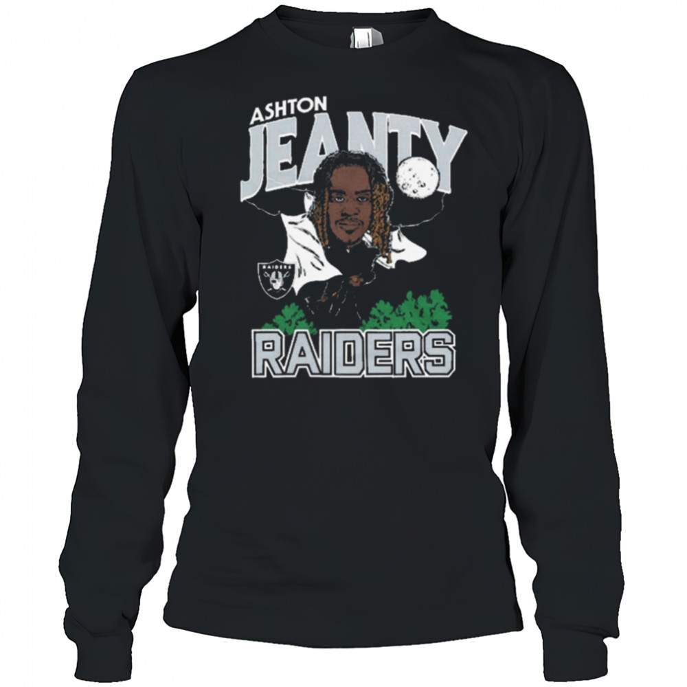 Las Vegas Raiders NFL Football Ashton Jeanty Caricature 2025 t-shirt Long Sleeved