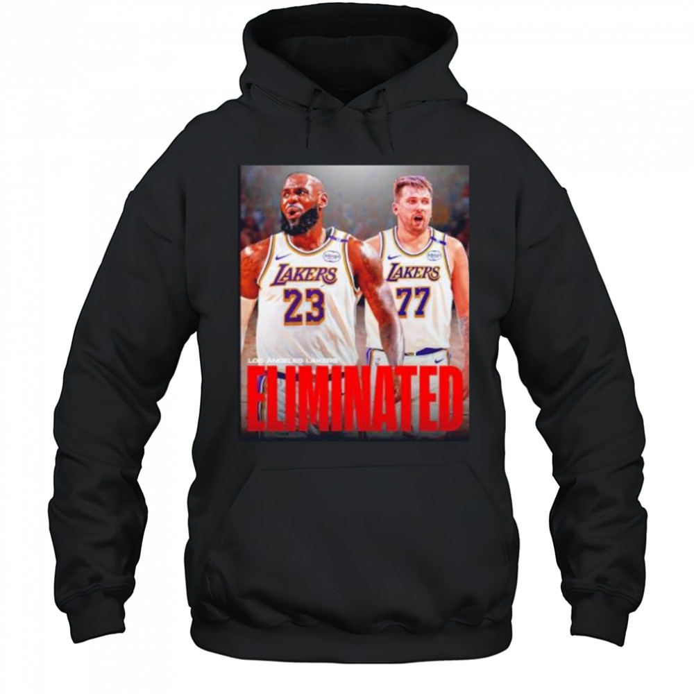 LeBron James and Luka Doncic Los Angeles Lakers eliminated Timberwolves shirt Hoodie
