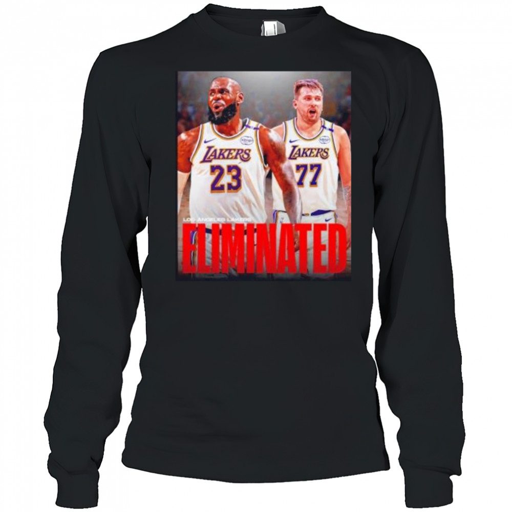 LeBron James and Luka Doncic Los Angeles Lakers eliminated Timberwolves shirt Long Sleeved
