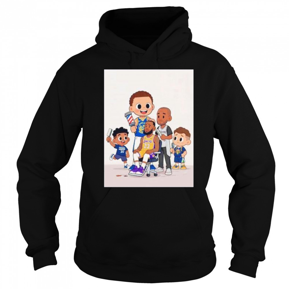LeBron James haircut alongside other NBA players after Lakers loss Timberwolves cartoon shirt Sweatshirt