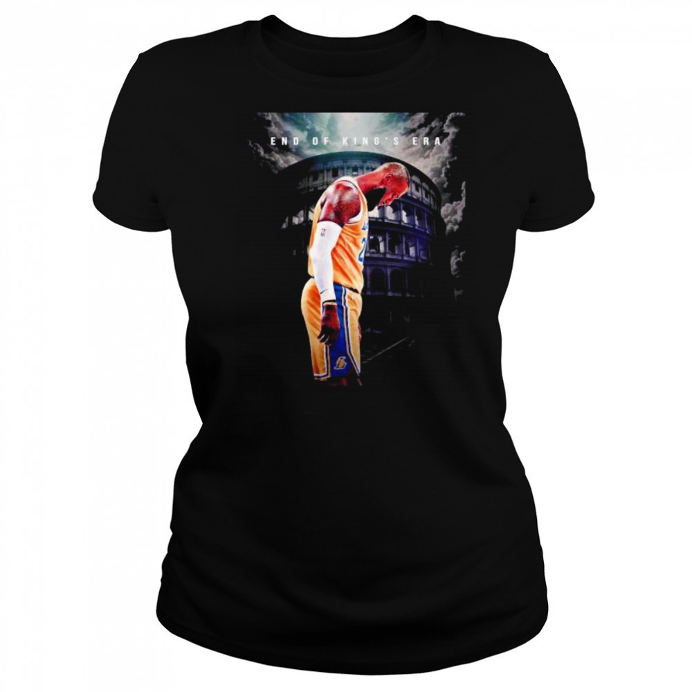 LeBron James Los Angeles Lakers end of King’s era shirt Women's T-shirt