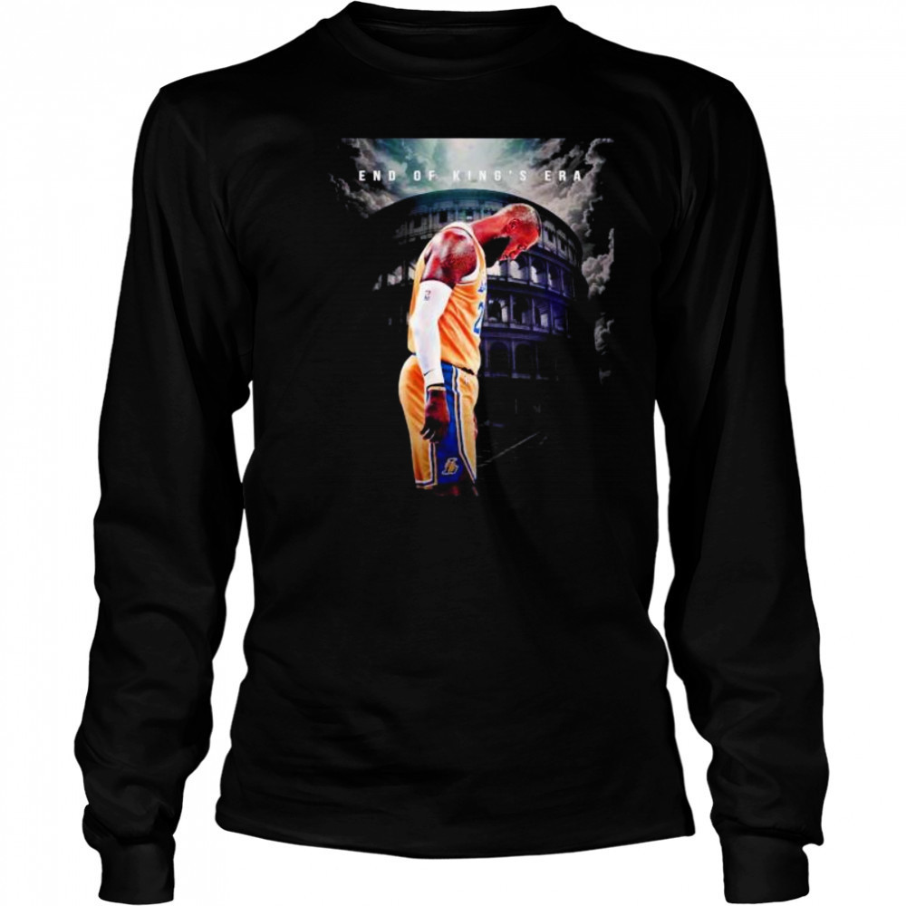LeBron James Los Angeles Lakers end of King’s era shirt Long Sleeved