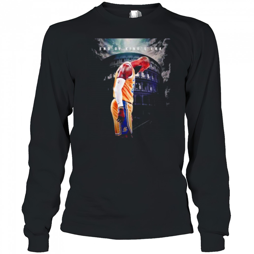 LeBron James Los Angeles Lakers end of King’s era shirt Long Sleeved