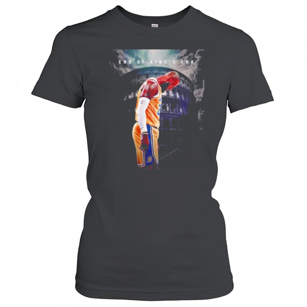 LeBron James Los Angeles Lakers end of King’s era shirt Women's T-shirt