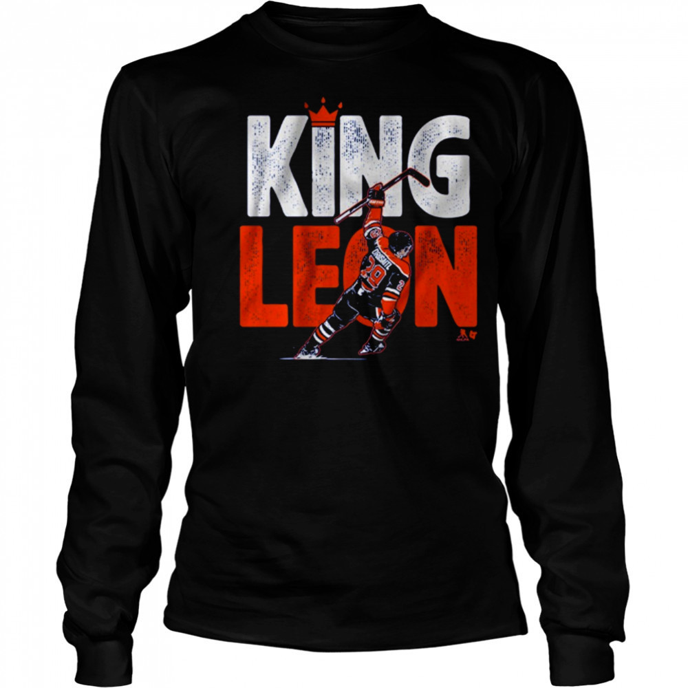 Leon Draisaitl King Leon Edmonton Oilers Hockey 2025 t-shirt Long Sleeved