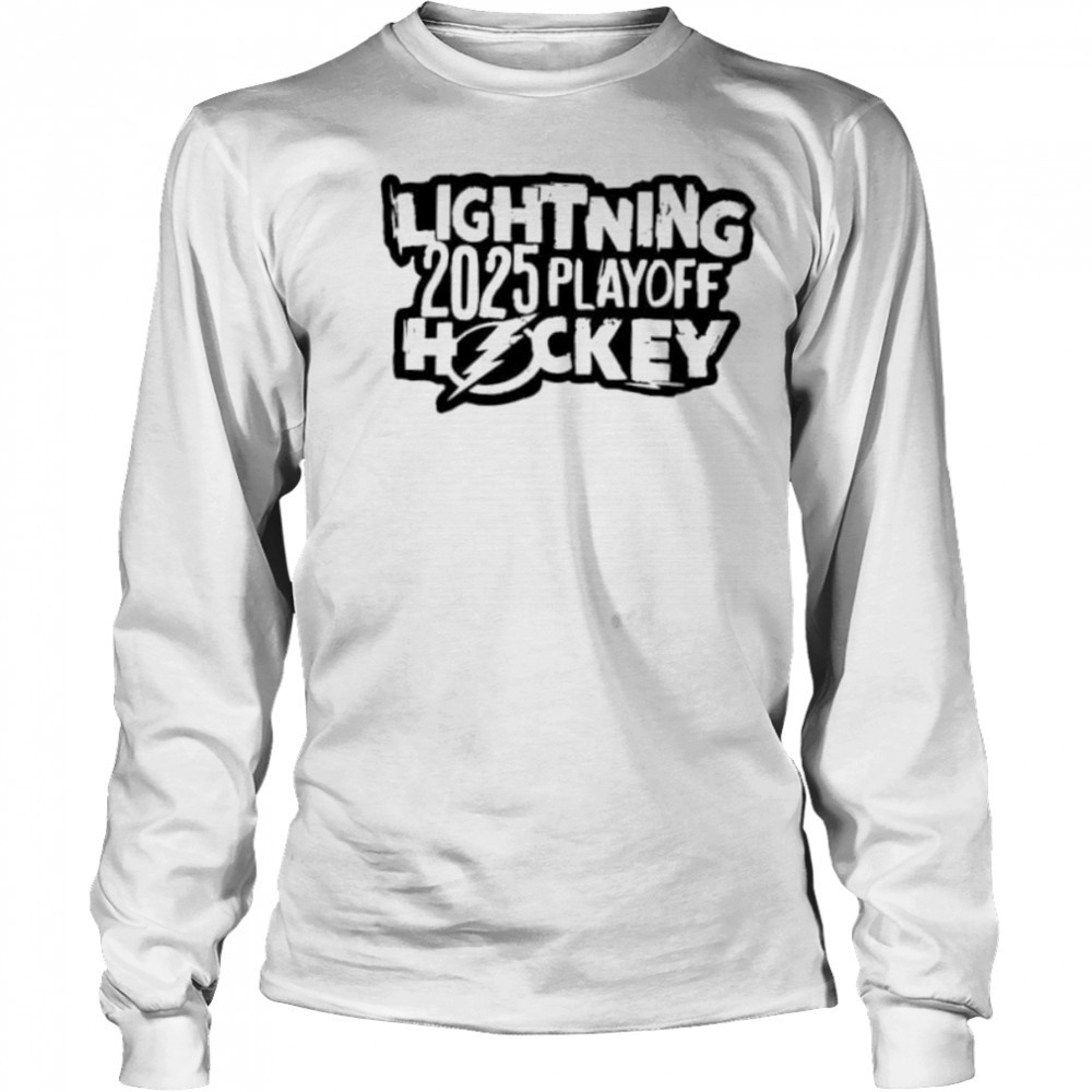Lightning playoffs hockey 2025 Tampa Bay Lightning shirt Long Sleeved