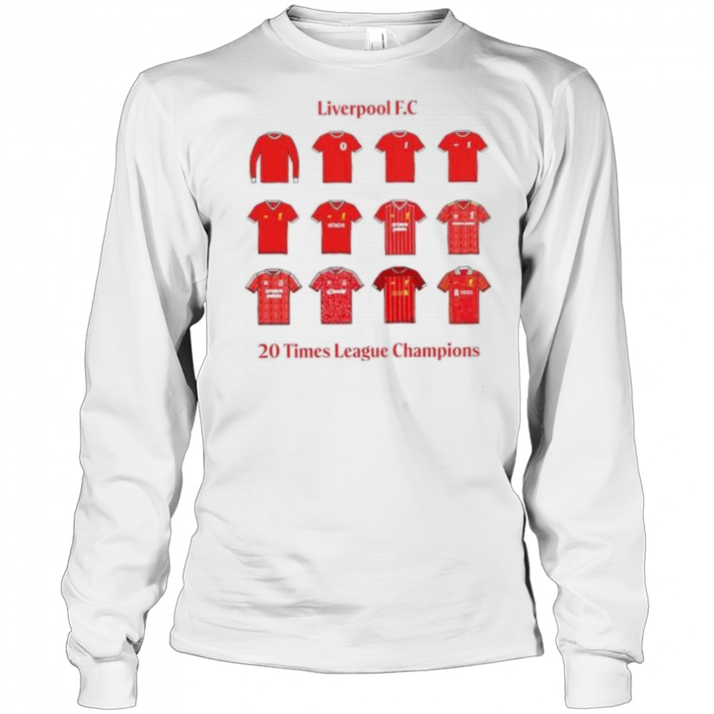 Liverpool FC 20 times league champions winners shirt Long Sleeved