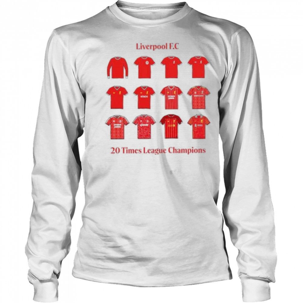 Liverpool FC 20 times league champions winners shirt Long Sleeved