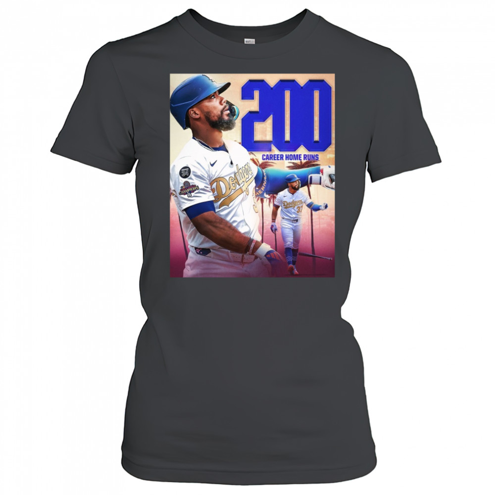 Los Angeles Dodgers Win Pittsburgh Pirates Teoscar Hernández 200 Career Home Runs Poster t-shirt Women's T-shirt
